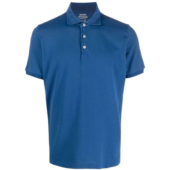 Mauro Ottaviani Blue Polo Shirts Men